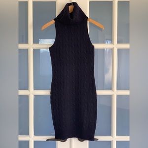 Ralph Lauren Rugby Cable Knit sweater dress, navy